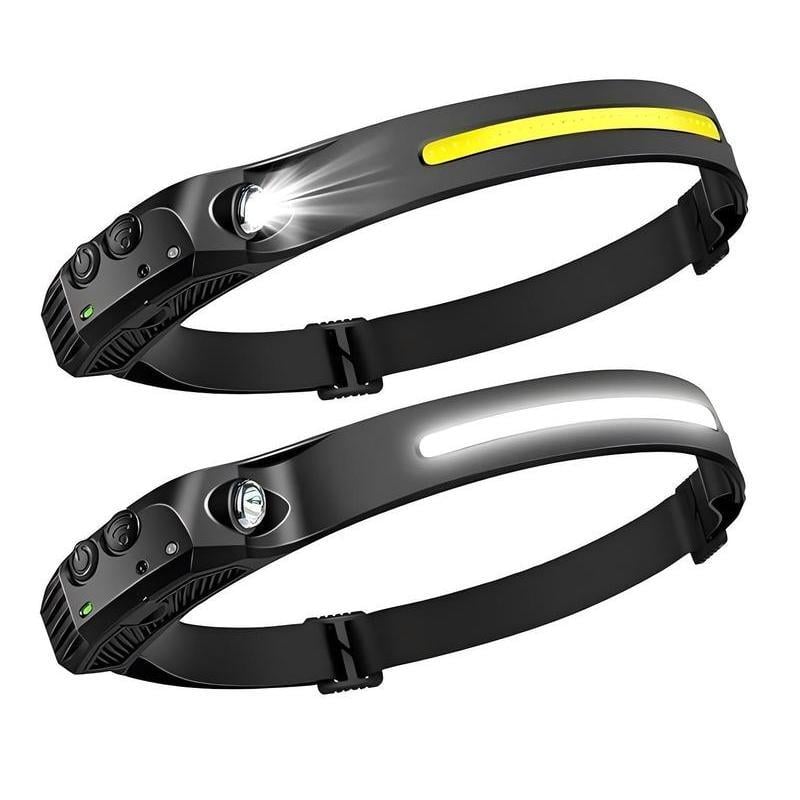 💡 Rechargeable LED Headlamp with 230° Wide Beam & Motion Sensor