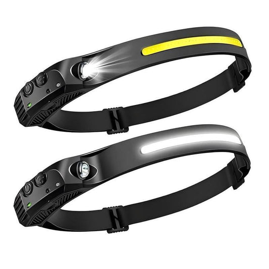 💡 Rechargeable LED Headlamp with 230° Wide Beam & Motion Sensor