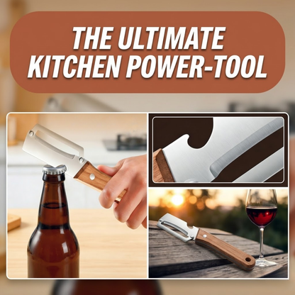 ⏳ FINAL 24 HOURS · 75% OFF ✨3-in-1 Stainless Steel Vegetable Peeler with Wooden Handle & Bottle Opener UPSELL
