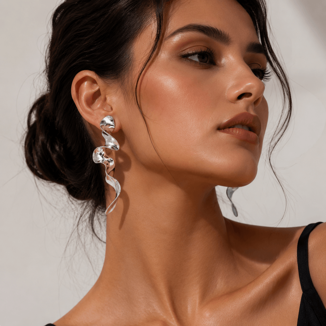 Nova Fluid Spiral Earrings