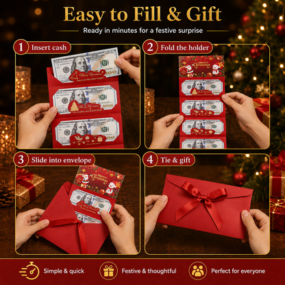 ⏳ FINAL 24 HOURS · 50% OFF🎁 6-Slot Christmas Cash Envelope – Make Money Fun To Open