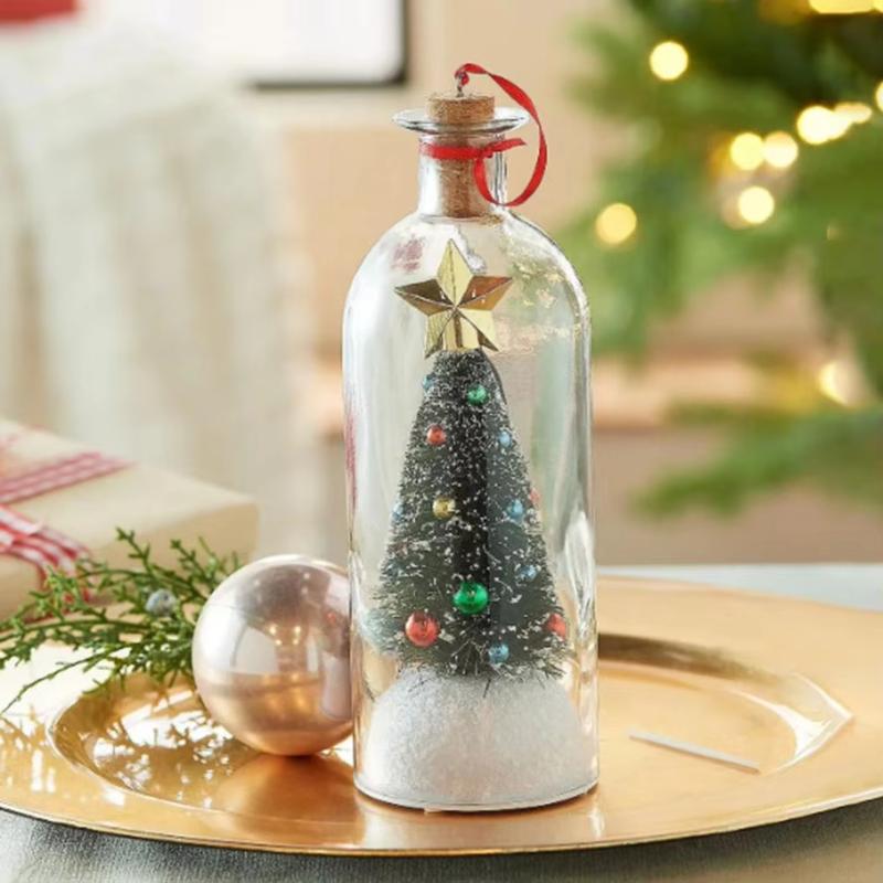 🎙️ Recordable Christmas Tree Bottle – 30-Second Voice Message