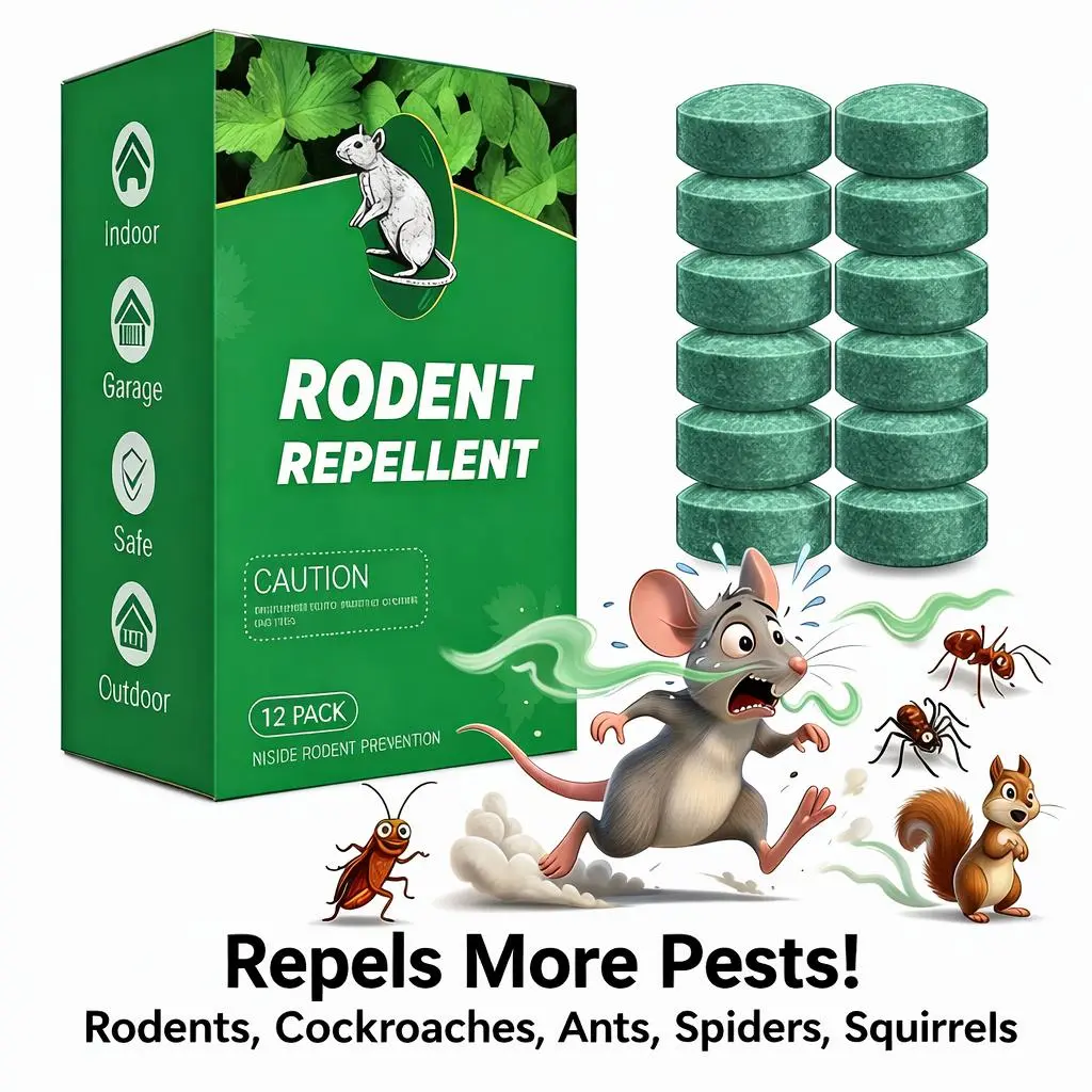 🐭12-Pack Rodent Repellent Balls for Home Kitchen – 🌿 A SCENT BARRIER THEY DON’T WANT TO STICK AROUND