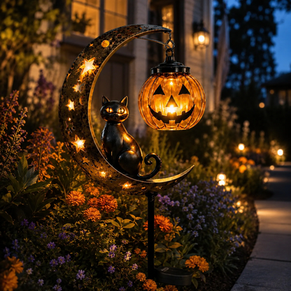 Dobryla®🎃 Halloween Early Bird Sale | 50% OFF Pumpkin Moon Garden Stake Light