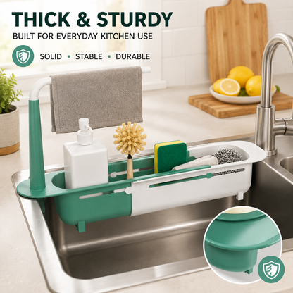⏳ FINAL 24 HOURS · 50% OFF✨ Updated Telescopic Sink Storage Rack