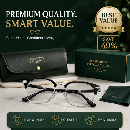 ⏳ FINAL 24 HOURS · 50% OFF👓Ultra Light Anti Blue Presbyopic Glasses