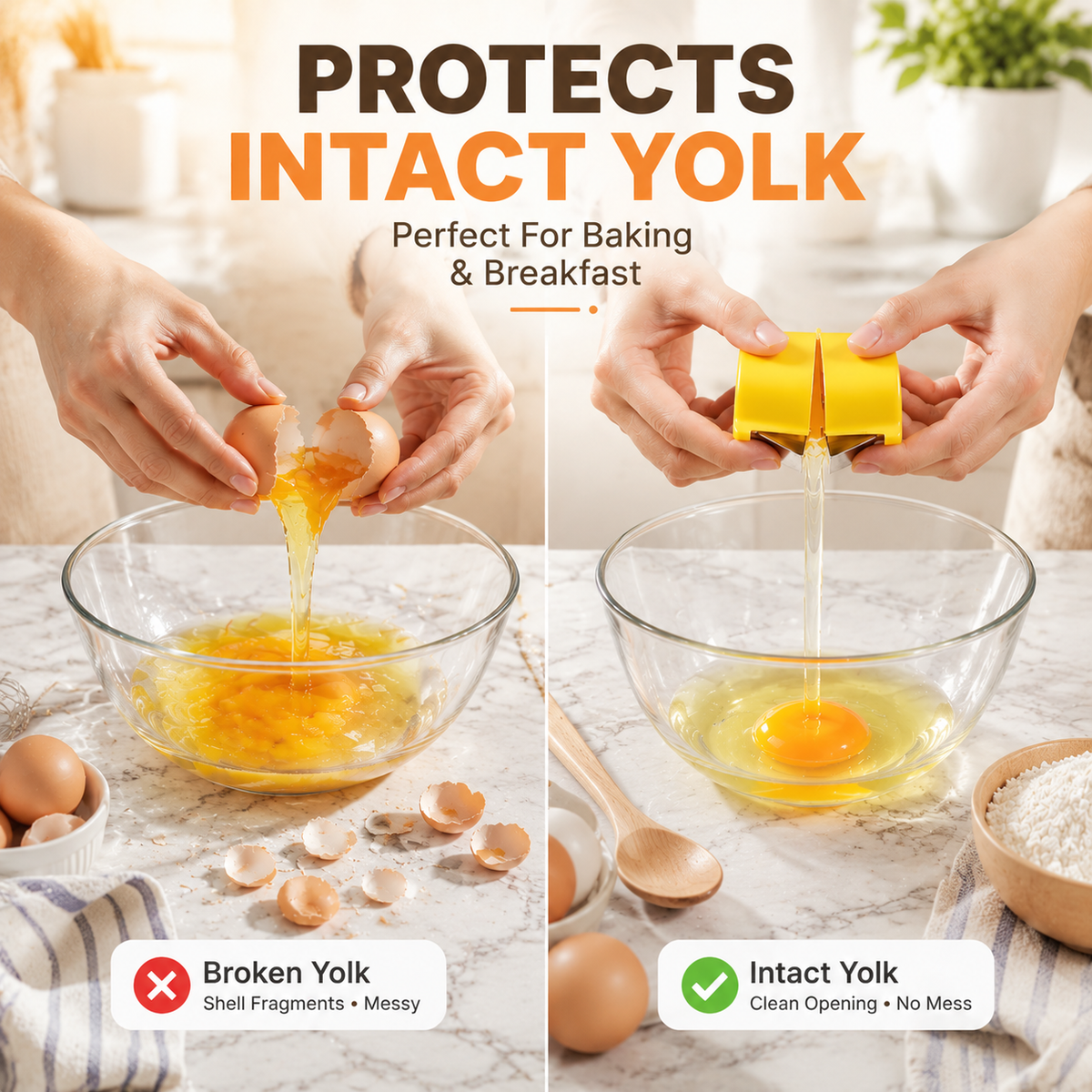 ⏳ FINAL 24 HOURS · 50% OFF🥚 Quick Egg Cracker Tool – Cleaner Easier Egg Opening