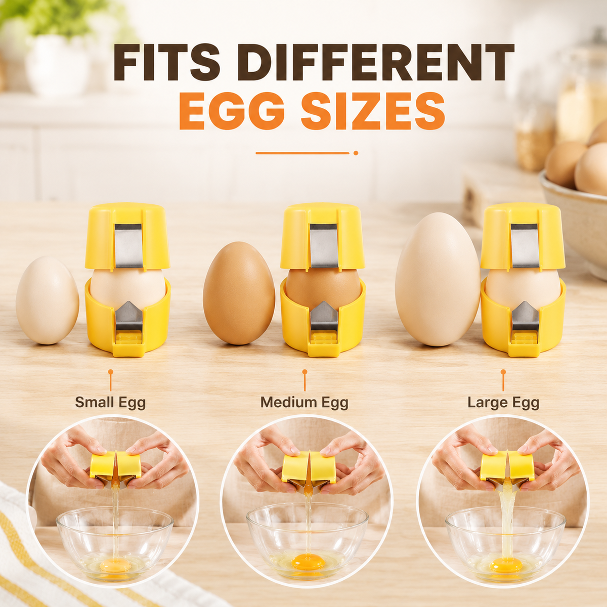 ⏳ FINAL 24 HOURS · 50% OFF🥚 Quick Egg Cracker Tool – Cleaner Easier Egg Opening