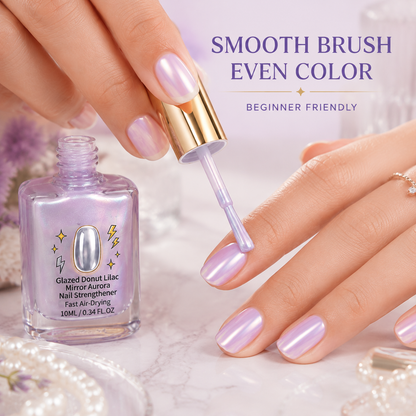 ⏳ FINAL 24 HOURS · 50% OFF💅Lilac Glossy Mirror Nail Strengthener