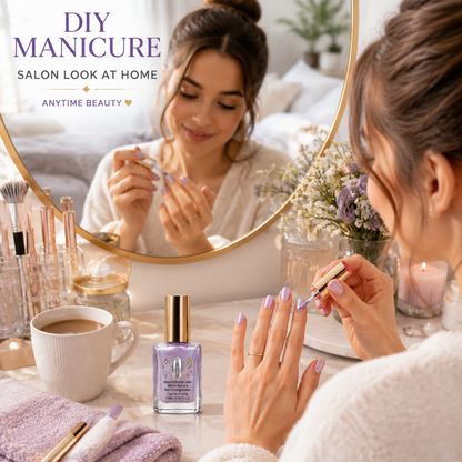 ⏳ FINAL 24 HOURS · 50% OFF💅Lilac Glossy Mirror Nail Strengthener