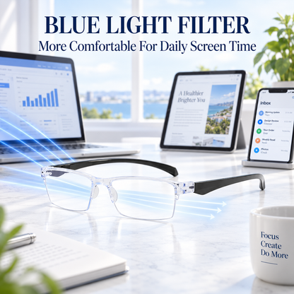⏳ FINAL 24 HOURS · 50% OFF👓Smart Focus Blue Light Reading Glasses