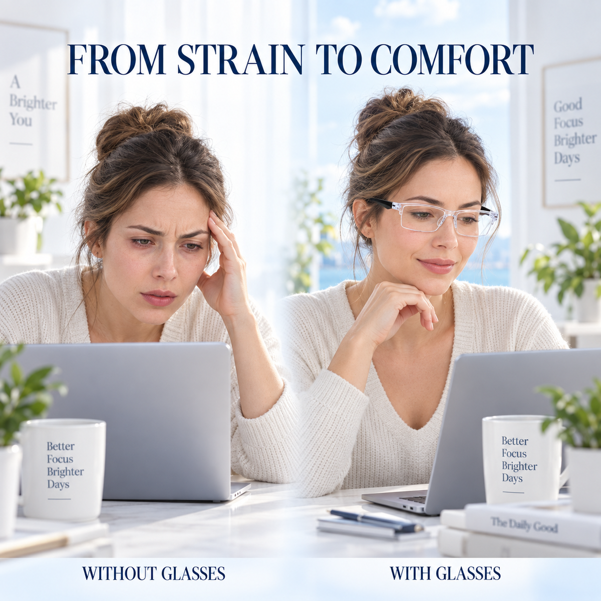 ⏳ FINAL 24 HOURS · 50% OFF👓Smart Focus Blue Light Reading Glasses