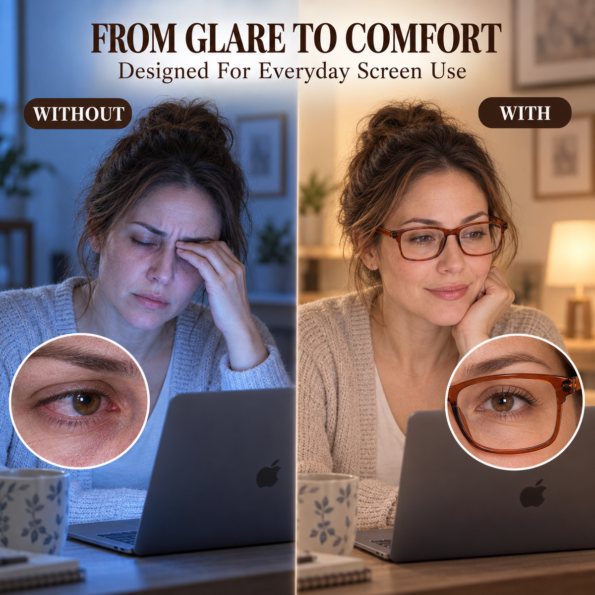 Dropavira® Clear Vision Blue Light Reading Glasses upsell