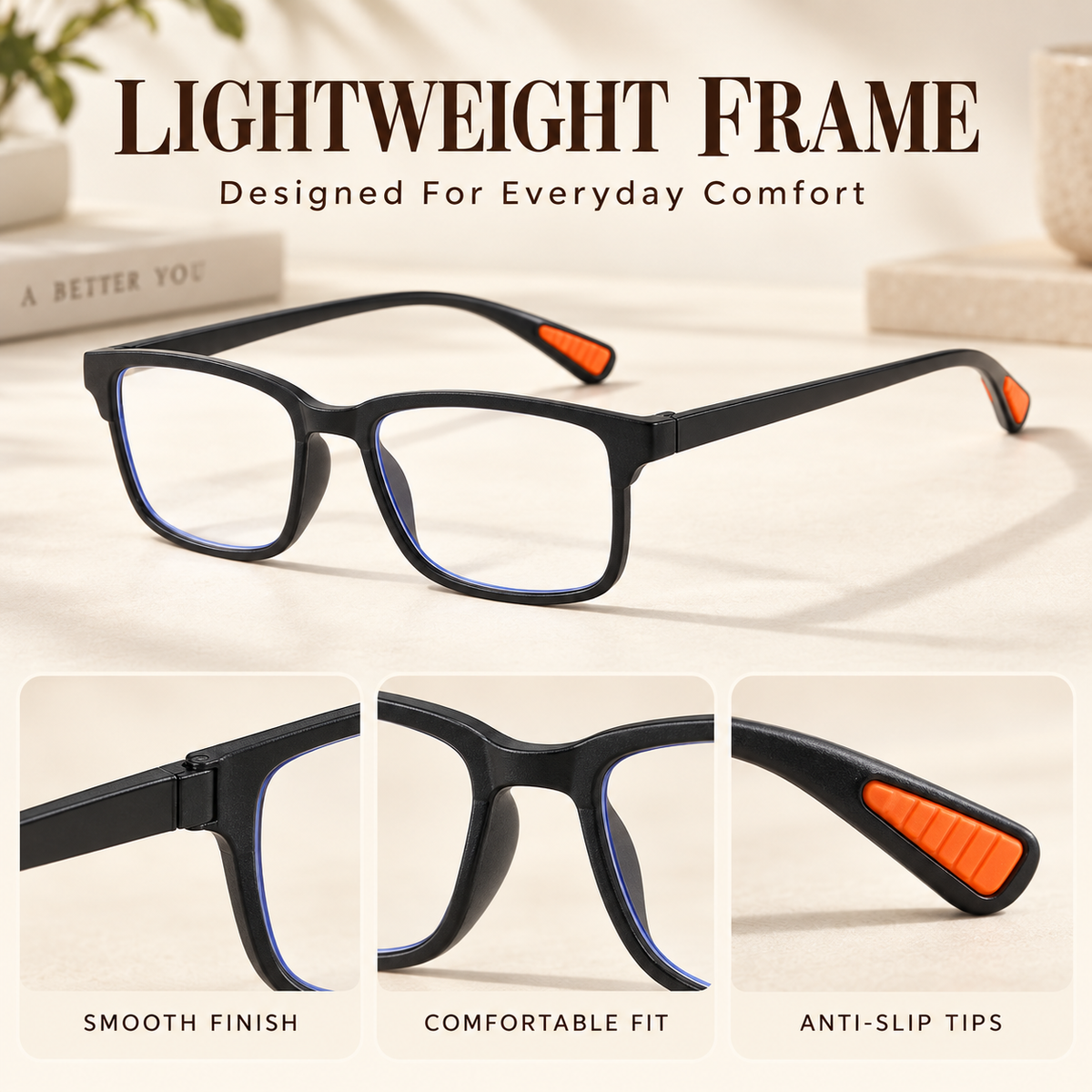 Dropavira® Clear Vision Blue Light Reading Glasses upsell