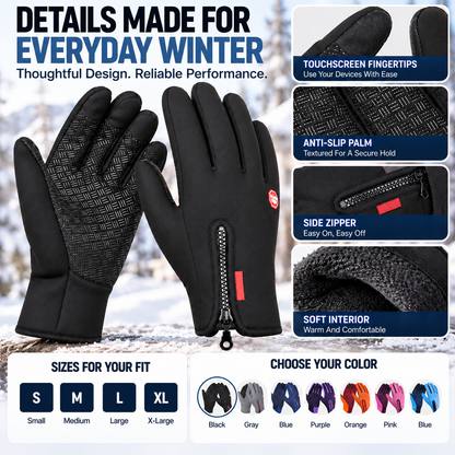 🧤 Warm Waterproof Touchscreen Gloves For Work & Outdoor Use