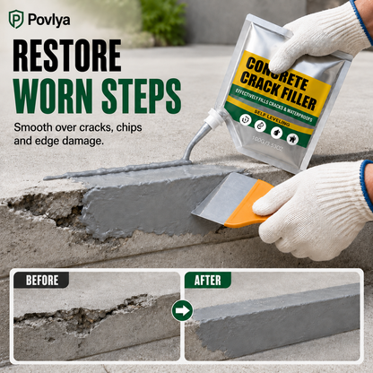 🏠 ✨LAST DAY 50% OFF ✨Waterproof Concrete Crack Filler for Indoor & Outdoor Use