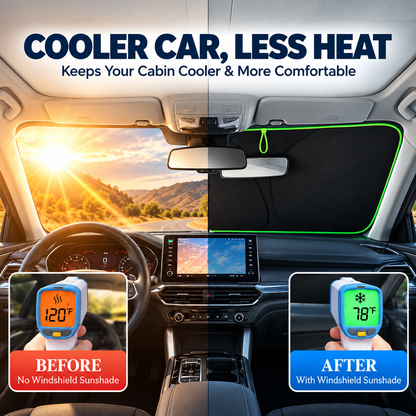 ⏳ FINAL 24 HOURS · 50% OFF🚗Portable Heat-Insulating Vehicle Sunshade, Upgraded Thickened Front Window Sun Shade