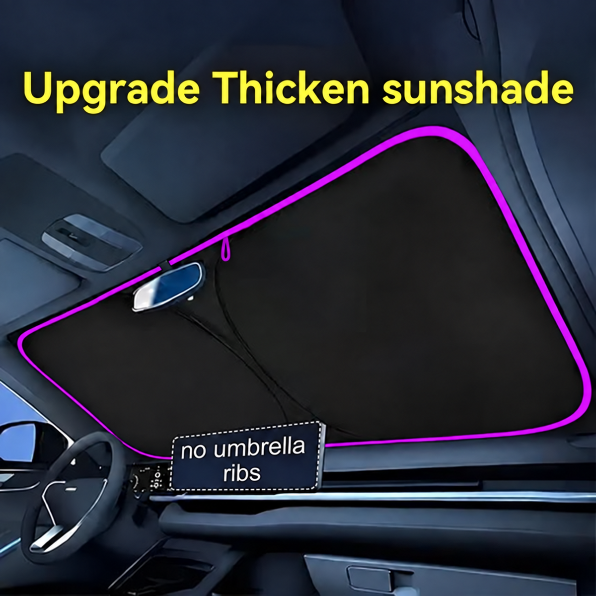 ⏳ FINAL 24 HOURS · 50% OFF🚗Portable Heat-Insulating Vehicle Sunshade, Upgraded Thickened Front Window Sun Shade