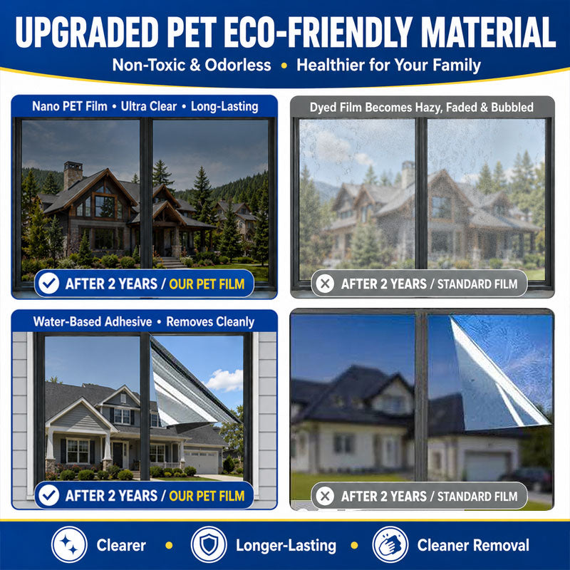 ⏳ FINAL 24 HOURS · 50% OFF✨One-Way Mirror Window Film – Heat Control & UV Protection