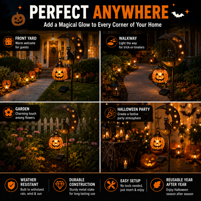 Dobryla®🎃 Halloween Early Bird Sale | 50% OFF Pumpkin Moon Garden Stake Light