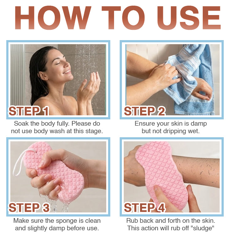 Dobryla®🔥💕LAST DAY 70% OFF ✨Magic Exfoliating Bath Sponge