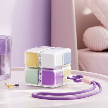 ⏳ FINAL 24 HOURS · 50% OFF💊 8-Compartment Cube Pill Organizer – Unfold And Find It Fast