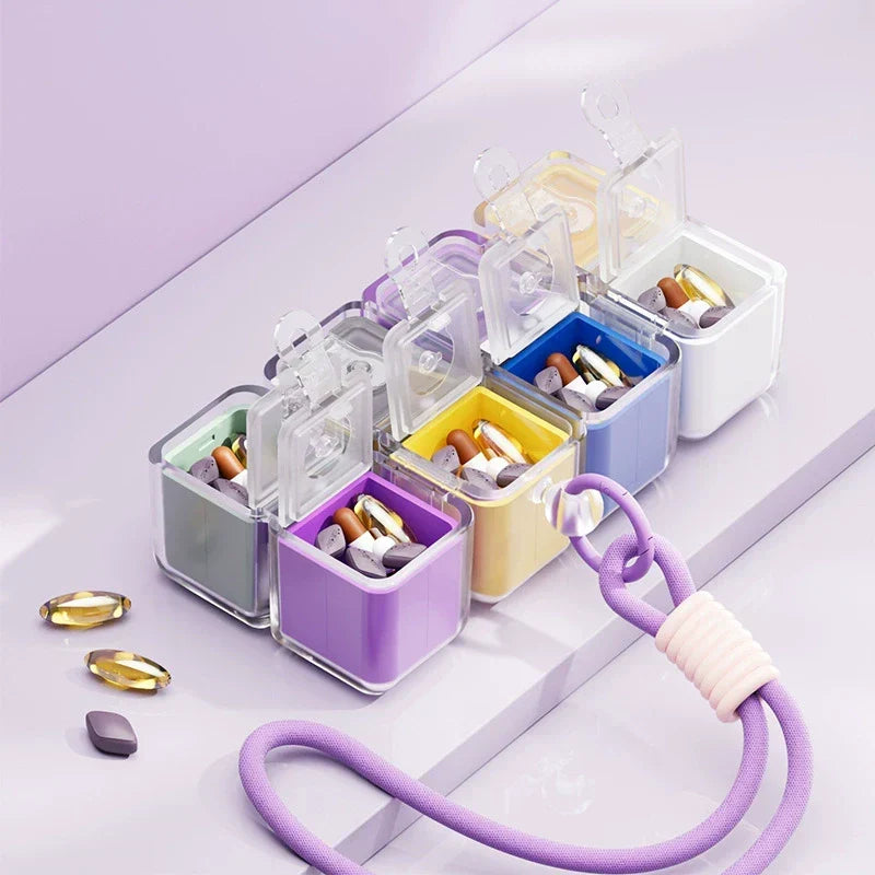 ⏳ FINAL 24 HOURS · 50% OFF💊 8-Compartment Cube Pill Organizer – Unfold And Find It Fast