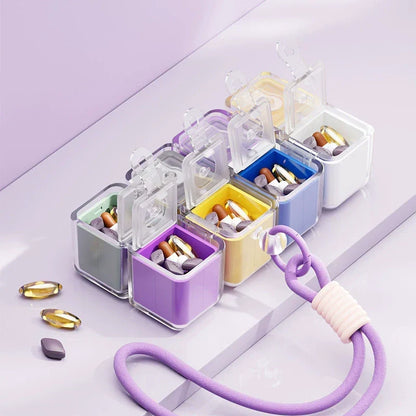 ⏳ FINAL 24 HOURS · 50% OFF💊 8-Compartment Cube Pill Organizer – Unfold And Find It Fast