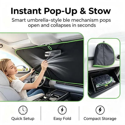 🔥LAST DAY 50% OFF ✨ Portable Heat-Insulating Vehicle Sunshade, Upgraded Thickened Front Window Sun Shade