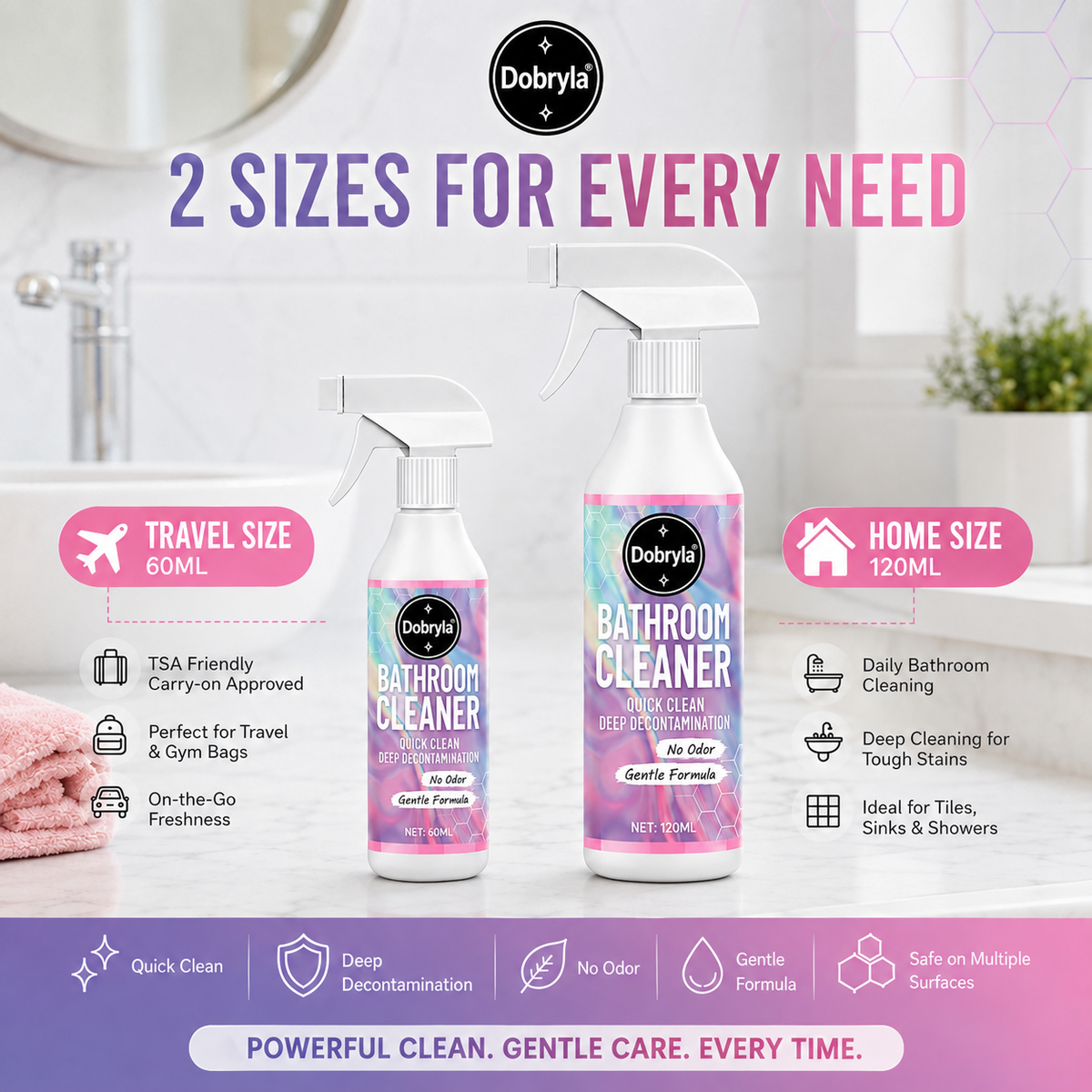 ⏳ FINAL 24 HOURS · 50% OFF🍄 Mold & Grime Gone Fast – Powerful Bathroom Cleaning Spray