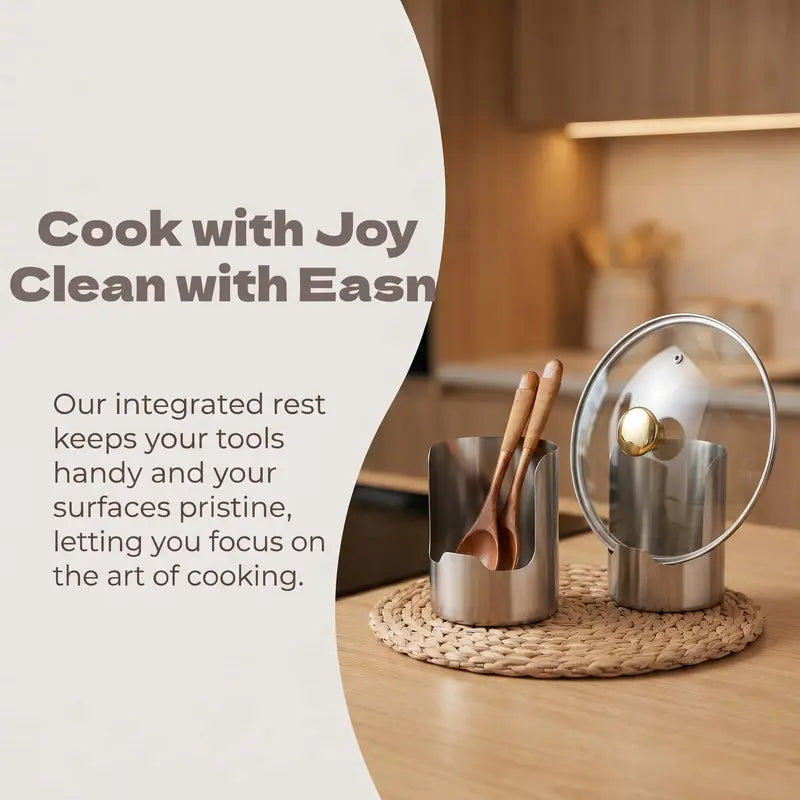 ✨LAST DAY 70% OFF ✨Thickened Stainless Steel Utensil Organizer, Rust Resistant Easy to Clean