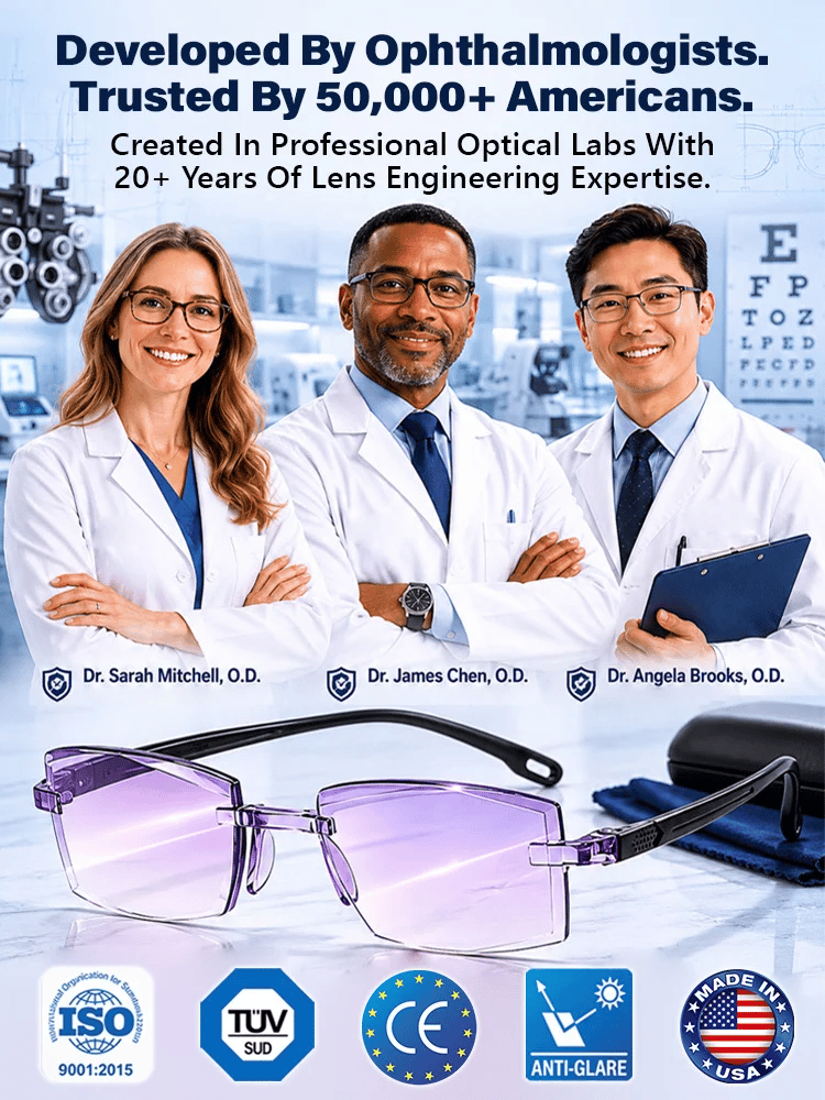 🔥LAST DAY 50% OFF ✨[Regain Your Youthful Vision] Smart Zoom Diamond-Cut Reading Glasses