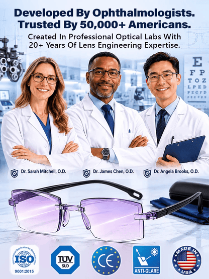 ⏳LAST DAY 50% OFF ✨[Regain Your Youthful Vision] Smart Zoom Diamond-Cut Reading Glasses