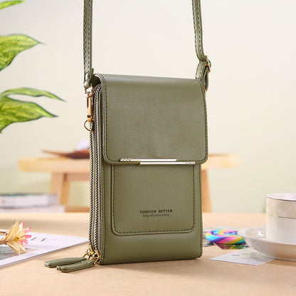 Dobryla®💞LAST DAY 50% OFF ✨👜📱Simple and elegant women's touchscreen crossbody phone wallet