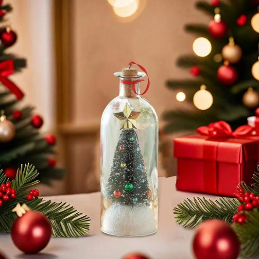 🎙️ Recordable Christmas Tree Bottle – 30-Second Voice Message