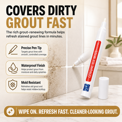 ✨Anti-mould and waterproof joint pen for ceramic tiles
