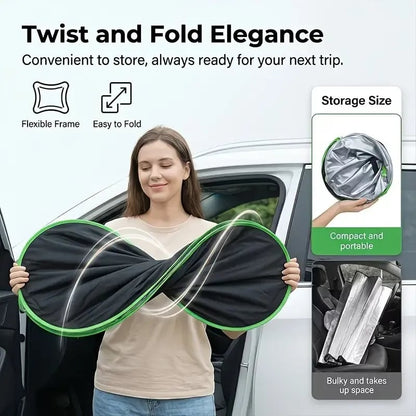🔥LAST DAY 50% OFF ✨ Portable Heat-Insulating Vehicle Sunshade, Upgraded Thickened Front Window Sun Shade