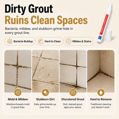 ✨Anti-mould and waterproof joint pen for ceramic tiles
