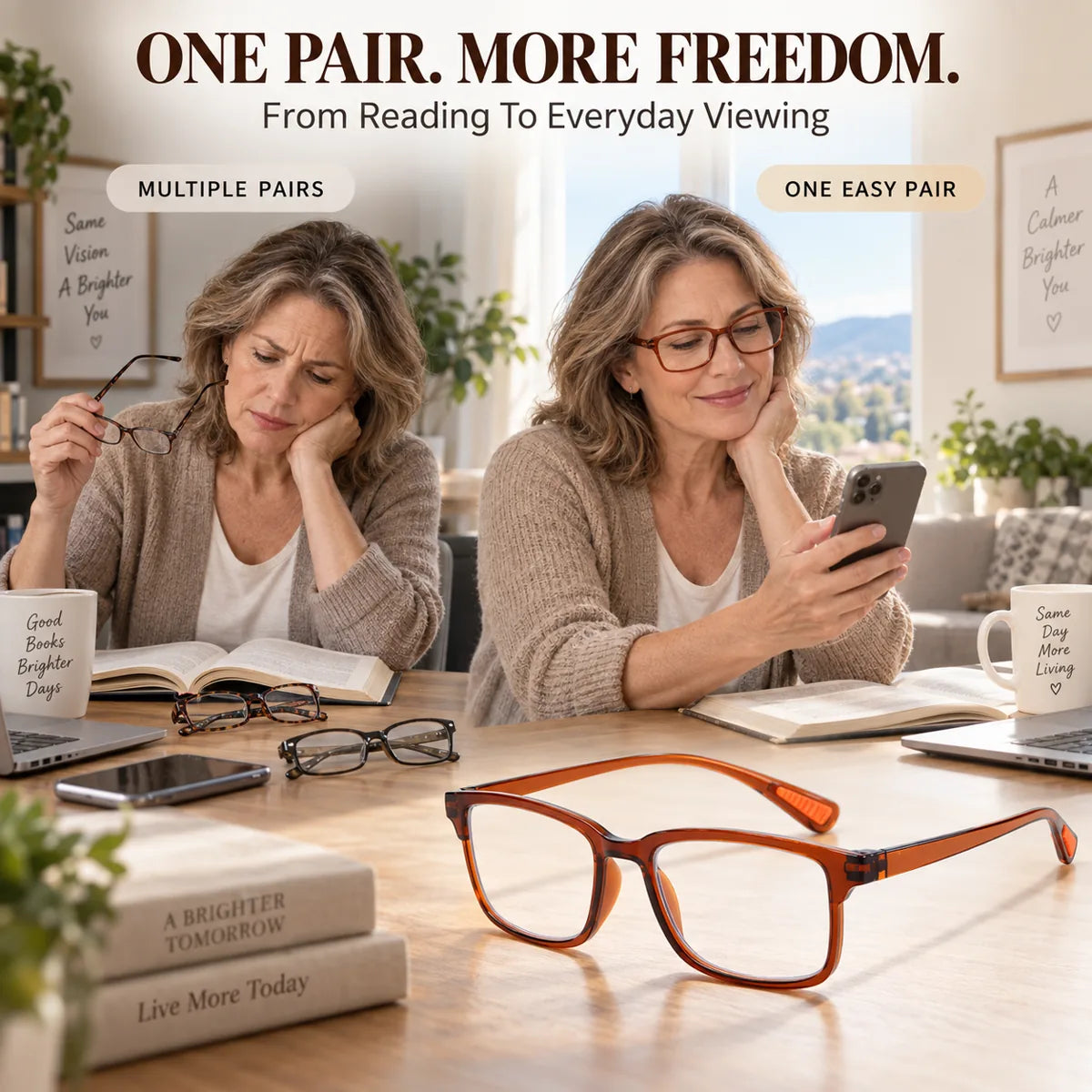 One easy pair for reading and everyday viewing