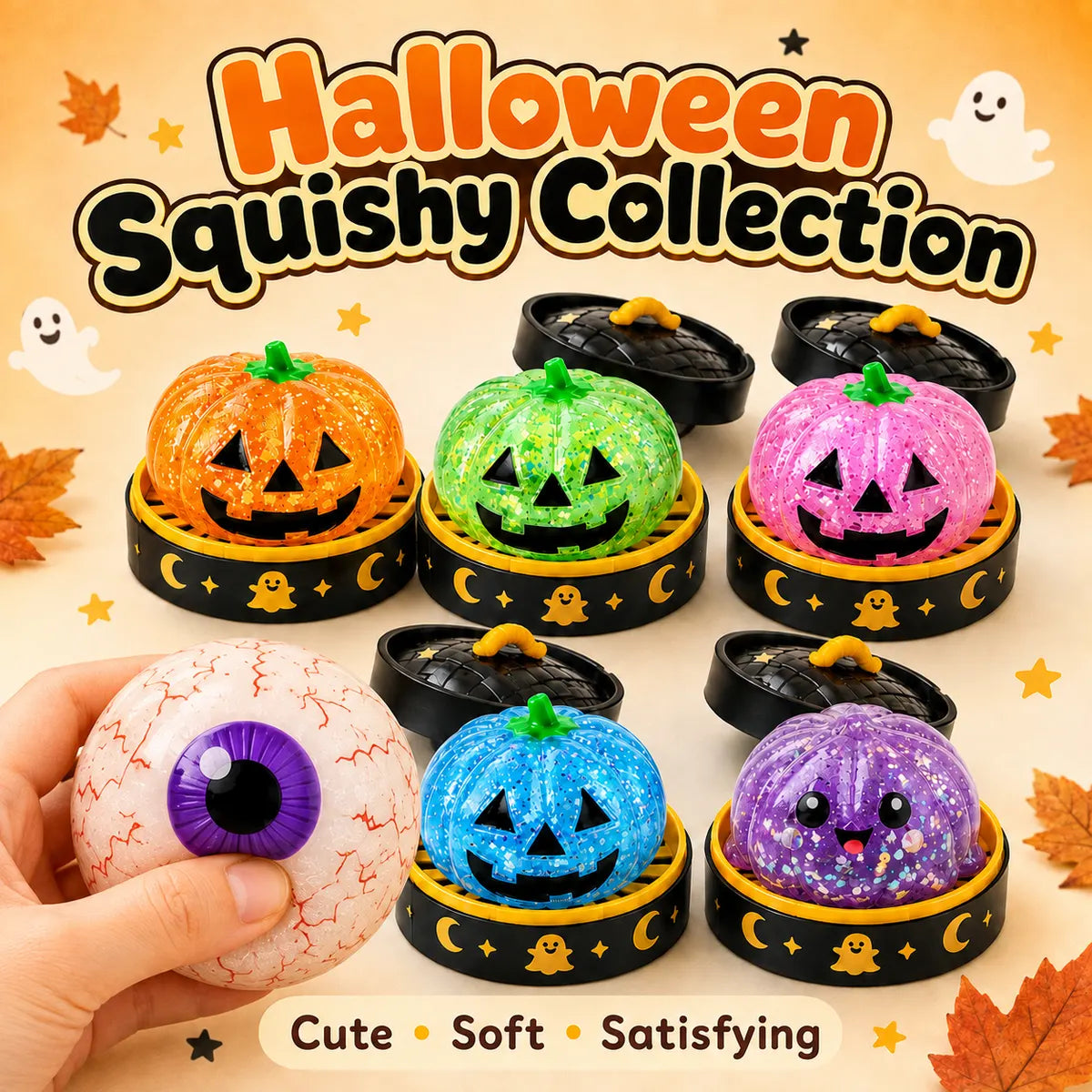 ⏳ FINAL 24 HOURS · 50% OFF👻Halloween Slow-Rise Squishies – Choose Your Series