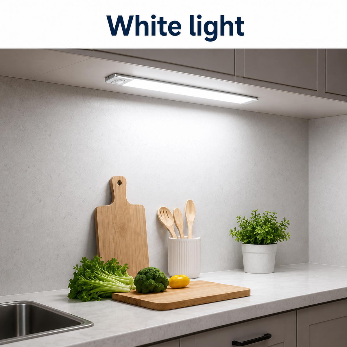 💡 Motion Sensor Cabinet Light – No Wiring Needed