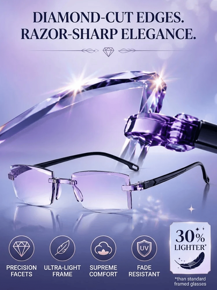 ⏳LAST DAY 50% OFF ✨[Regain Your Youthful Vision] Smart Zoom Diamond-Cut Reading Glasses