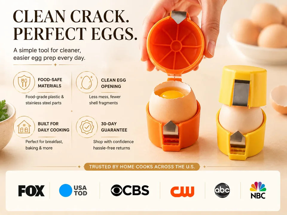 Clean crack perfect eggs product scene