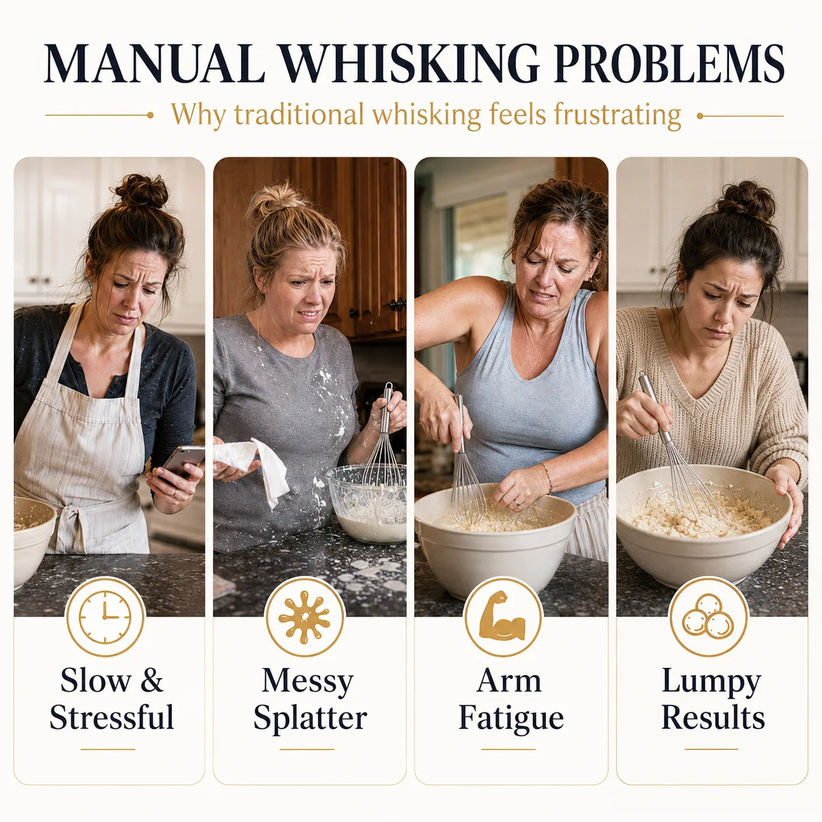 ⏳ FINAL 24 HOURS · 50% OFF🥄Stainless Steel Hand-Push Rotary Whisk – Mix Faster With Less Wrist Effort