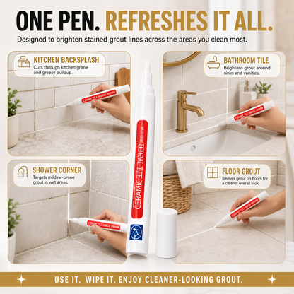 ✨Anti-mould and waterproof joint pen for ceramic tiles