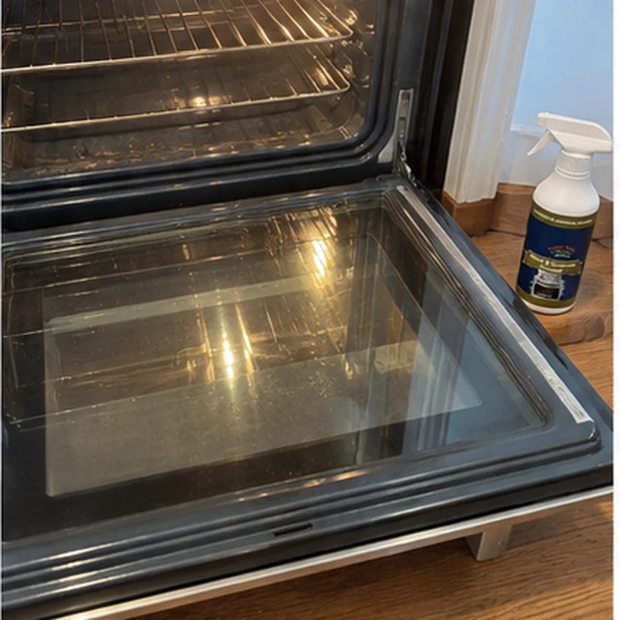 Customer photo of boxed cleaner set and three bottles on counter