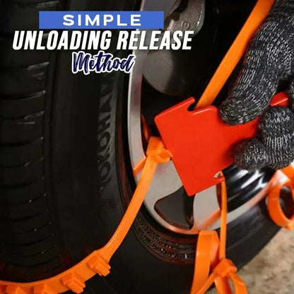 🚗 Universal Nylon Tire Chains for Snow & Ice Traction