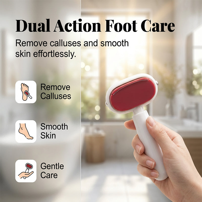 ⏳ FINAL 24 HOURS · 50% OFF🦶Double-Sided Foot Scraper for Smooth Heels