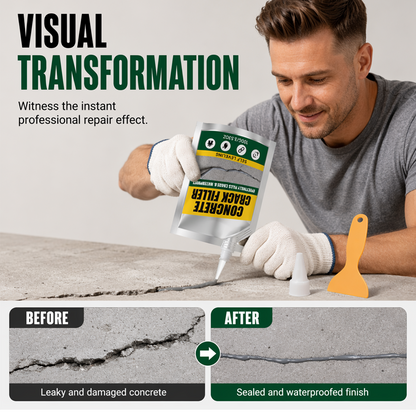 🏠 ✨LAST DAY 50% OFF ✨Waterproof Concrete Crack Filler for Indoor & Outdoor Use