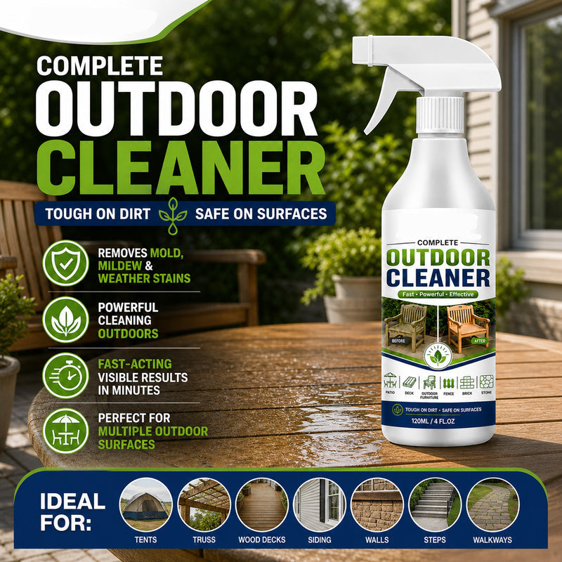 🌿 Outdoor Surface Cleaner Spray for Mold Mildew & Algae Stains